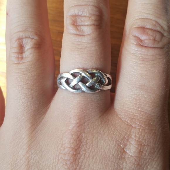 Vintage Jewelry - Vintage Sterling Celtic Knot Ring